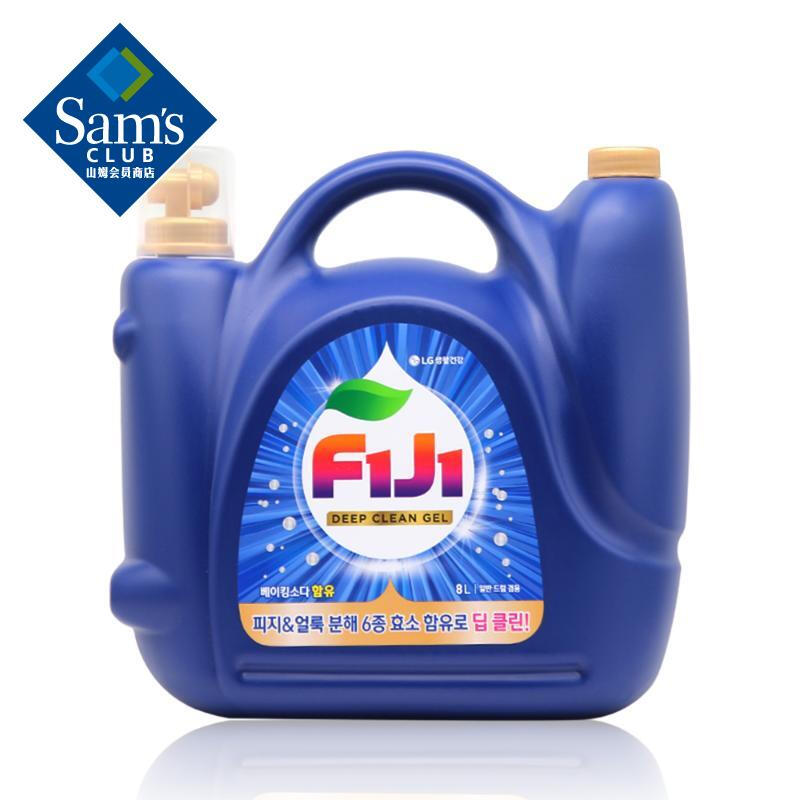 福织(F1J1) 韩国进口 深层洁净洗衣液 8L 清洗油脂 方便使用泵类容器